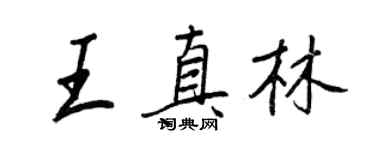 王正良王真林行书个性签名怎么写