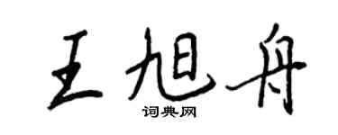 王正良王旭舟行书个性签名怎么写