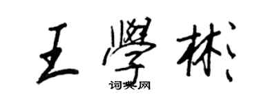 王正良王学彬行书个性签名怎么写