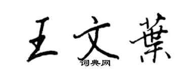 王正良王文叶行书个性签名怎么写