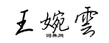王正良王婉云行书个性签名怎么写