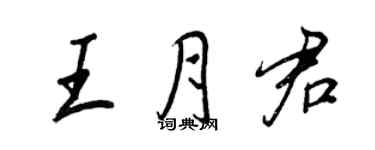 王正良王月君行书个性签名怎么写