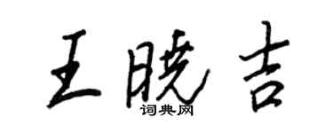 王正良王晓吉行书个性签名怎么写