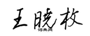 王正良王晓枚行书个性签名怎么写