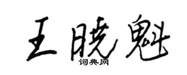 王正良王晓魁行书个性签名怎么写