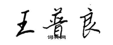 王正良王普良行书个性签名怎么写