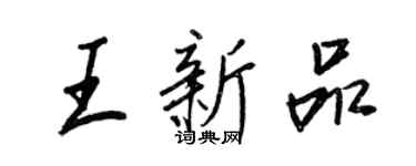 王正良王新品行书个性签名怎么写