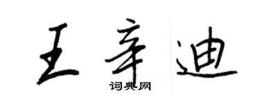 王正良王辛迪行书个性签名怎么写