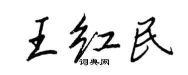 王正良王红民行书个性签名怎么写