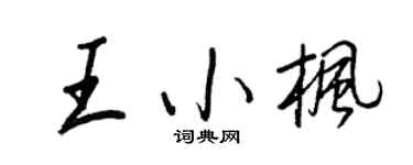 王正良王小枫行书个性签名怎么写