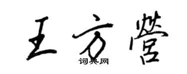 王正良王方营行书个性签名怎么写