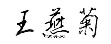 王正良王燕菊行书个性签名怎么写