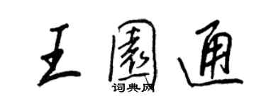 王正良王园通行书个性签名怎么写