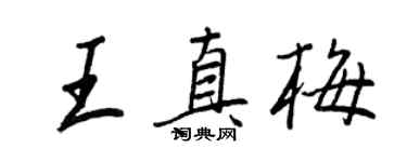 王正良王真梅行书个性签名怎么写