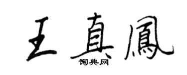 王正良王真凤行书个性签名怎么写