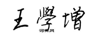 王正良王学增行书个性签名怎么写