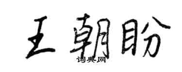 王正良王朝盼行书个性签名怎么写