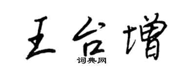 王正良王台增行书个性签名怎么写