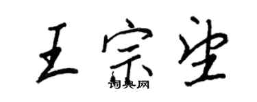王正良王宗望行书个性签名怎么写