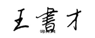 王正良王书才行书个性签名怎么写