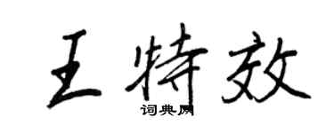 王正良王特效行书个性签名怎么写