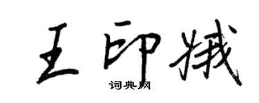 王正良王印娥行书个性签名怎么写
