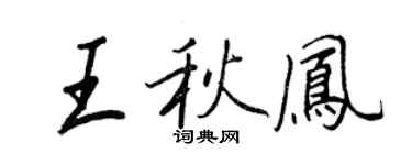 王正良王秋凤行书个性签名怎么写
