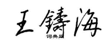 王正良王铸海行书个性签名怎么写