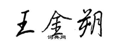 王正良王金朔行书个性签名怎么写