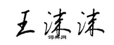 王正良王沫沫行书个性签名怎么写