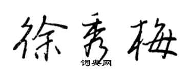 王正良徐秀梅行书个性签名怎么写