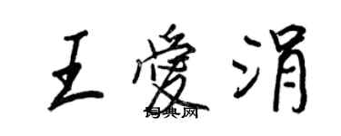 王正良王爱涓行书个性签名怎么写