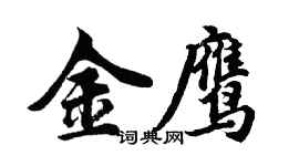 胡问遂金鹰行书个性签名怎么写