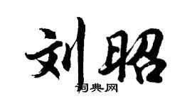 胡问遂刘昭行书个性签名怎么写