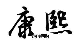 胡问遂康熙行书个性签名怎么写