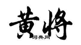 胡问遂黄将行书个性签名怎么写