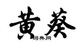 胡问遂黄葵行书个性签名怎么写