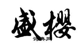 胡问遂盛樱行书个性签名怎么写