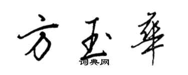 王正良方玉华行书个性签名怎么写