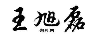 胡问遂王旭磊行书个性签名怎么写