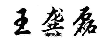 胡问遂王龚磊行书个性签名怎么写