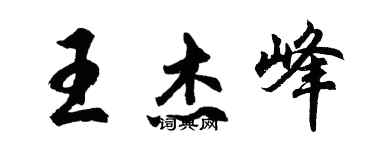 胡问遂王杰峰行书个性签名怎么写