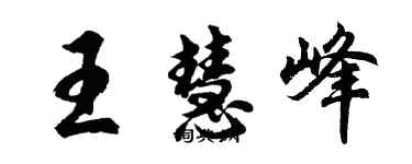 胡问遂王慧峰行书个性签名怎么写