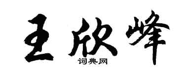 胡问遂王欣峰行书个性签名怎么写