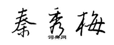 王正良秦秀梅行书个性签名怎么写