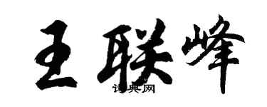 胡问遂王联峰行书个性签名怎么写