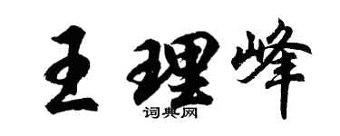 胡问遂王理峰行书个性签名怎么写