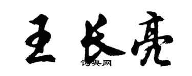 胡问遂王长亮行书个性签名怎么写