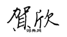 王正良贺欣行书个性签名怎么写