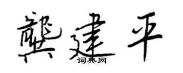 王正良龚建平行书个性签名怎么写